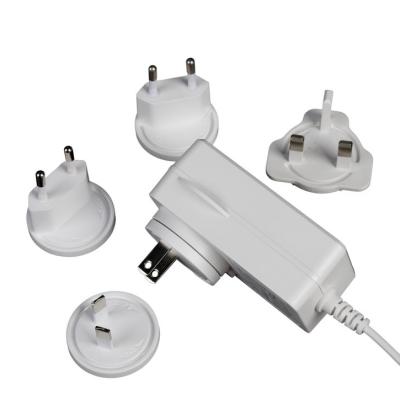 12V 4A Interchangeable Plug Power Adapter - US, EU, UK, AU Certified